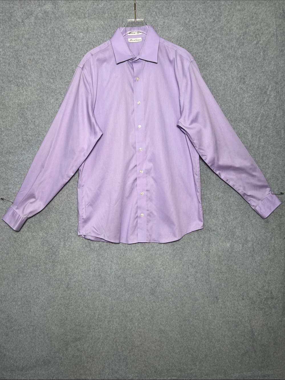 Kenneth Cole Slim Fit Stretch Purple Button Down